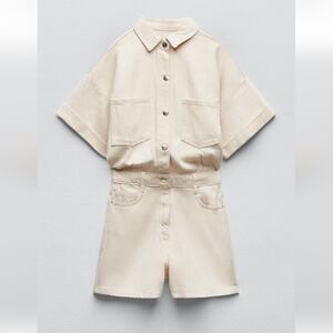 Short Denim Jumpsuit